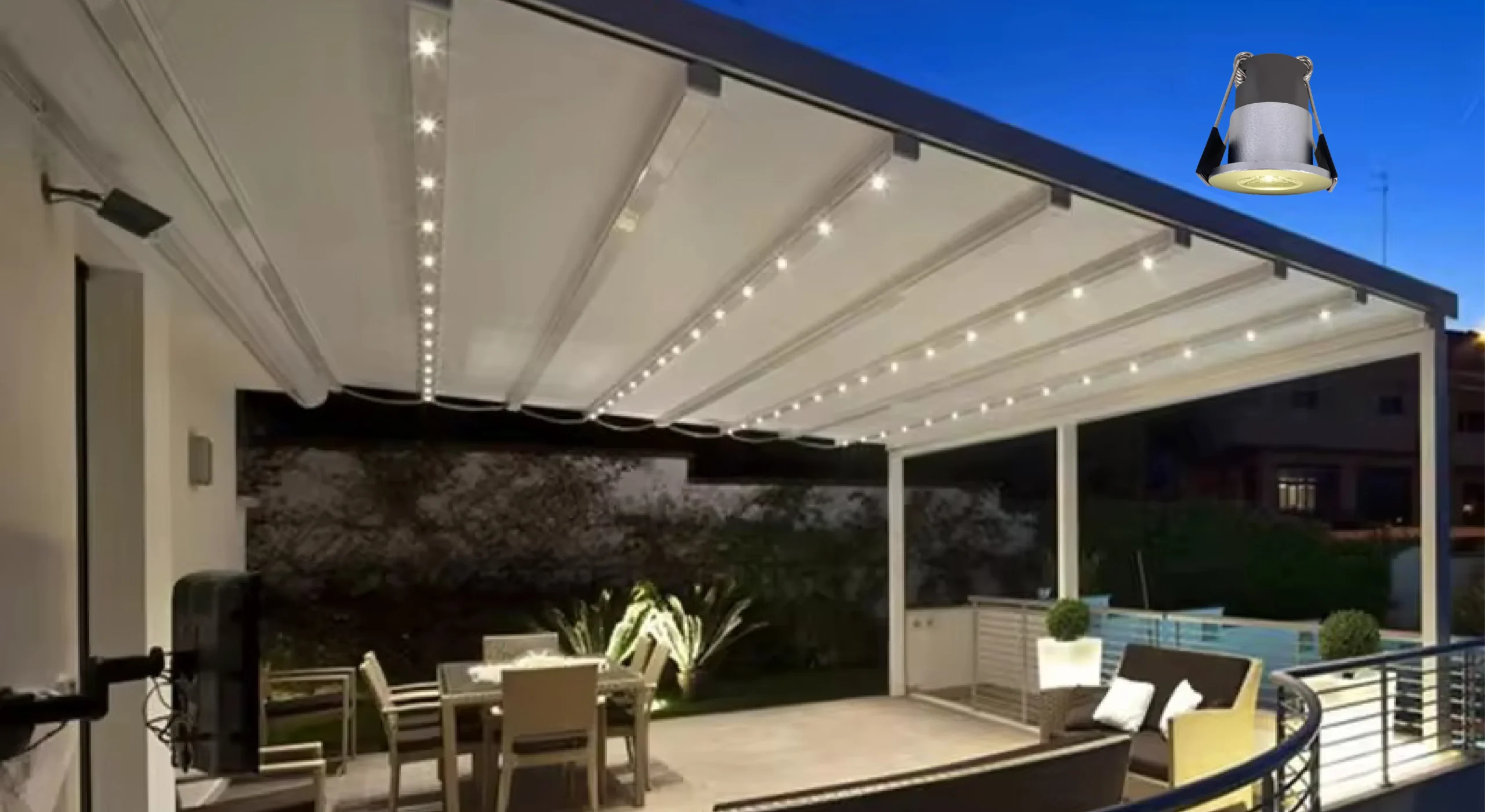 The 14th pergola lighting application diagram