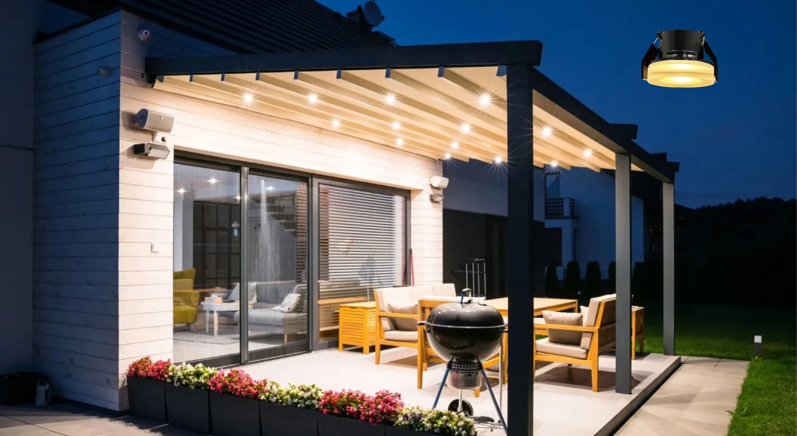 The 20th pergola lighting application diagram