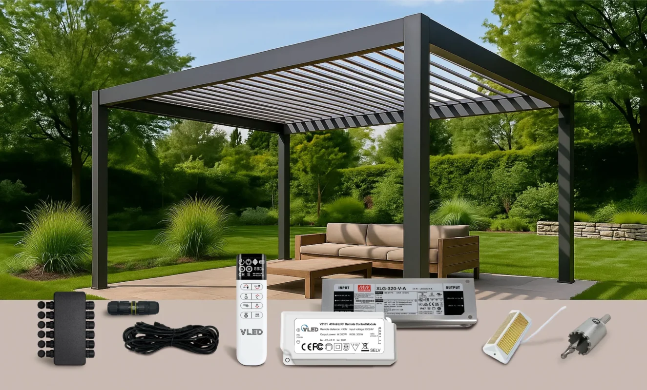 Creative pergola accessories and lighting accessories ideas for enhancing your outdoor space.