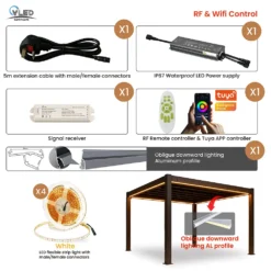 OB Pergola White LED flexible strip light