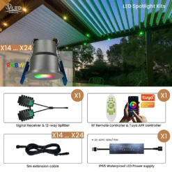 VLED RGBW Spotlights kits14-24pc