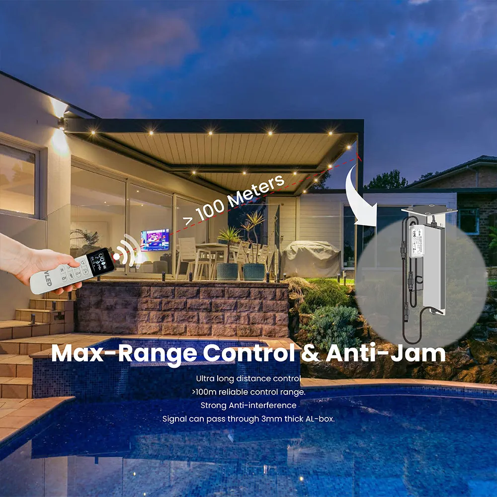 Pergola Linear Actuator & LED Strip Lights Kit - Image 7