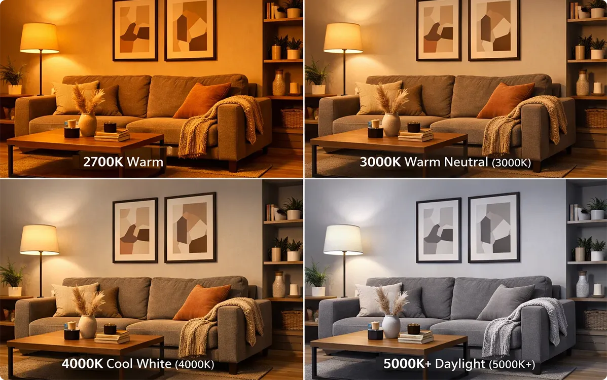 Changes in Effect at Different Color Temperatures