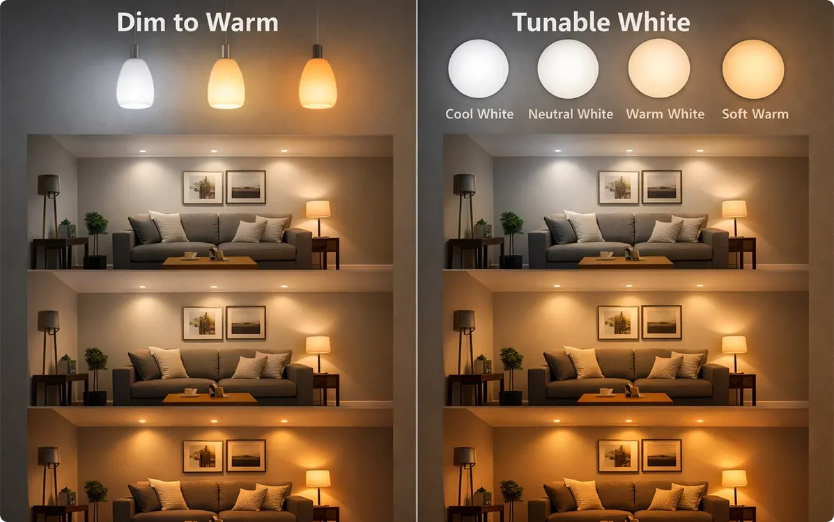 Dim to Warm and Tunable White