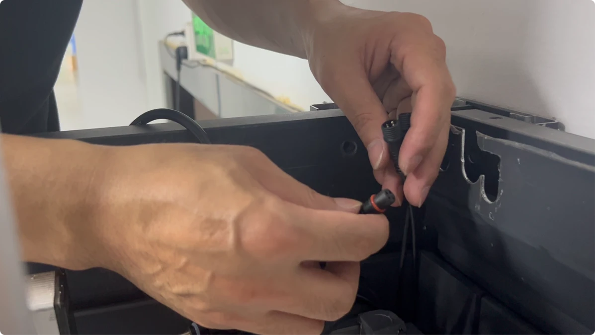 Fast plug and play installation for motorized pergola lights and motor controls