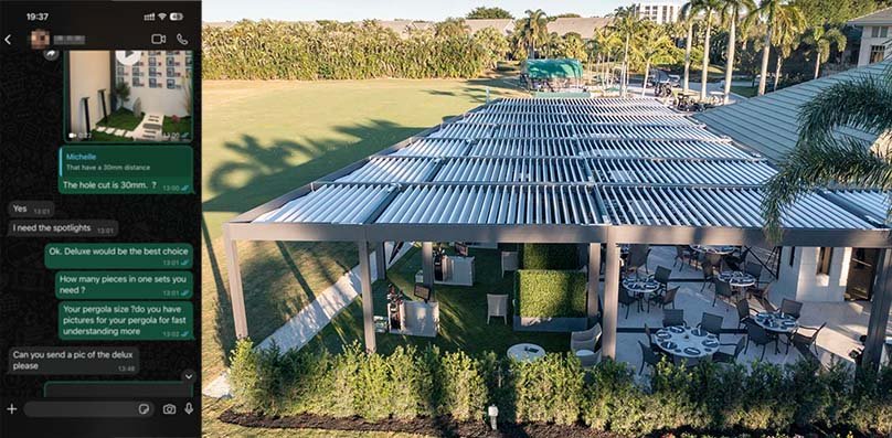 Netherlands Large-Scale Commercial Pergola Group Control System