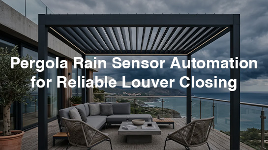 Pergola Rain Sensor Automation for Reliable Louver Closing