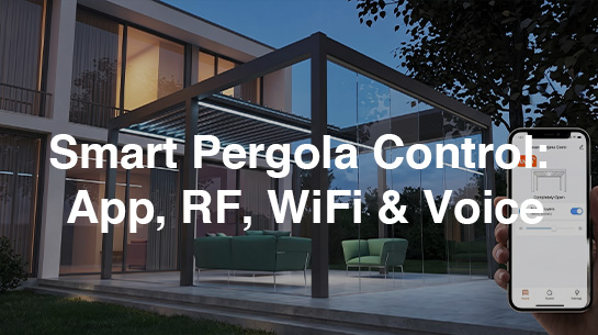 Smart Pergola Control App, RF, WiFi & Voice