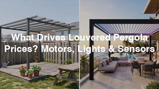 What Drives Louvered Pergola Prices Motors, Lights & Sensors