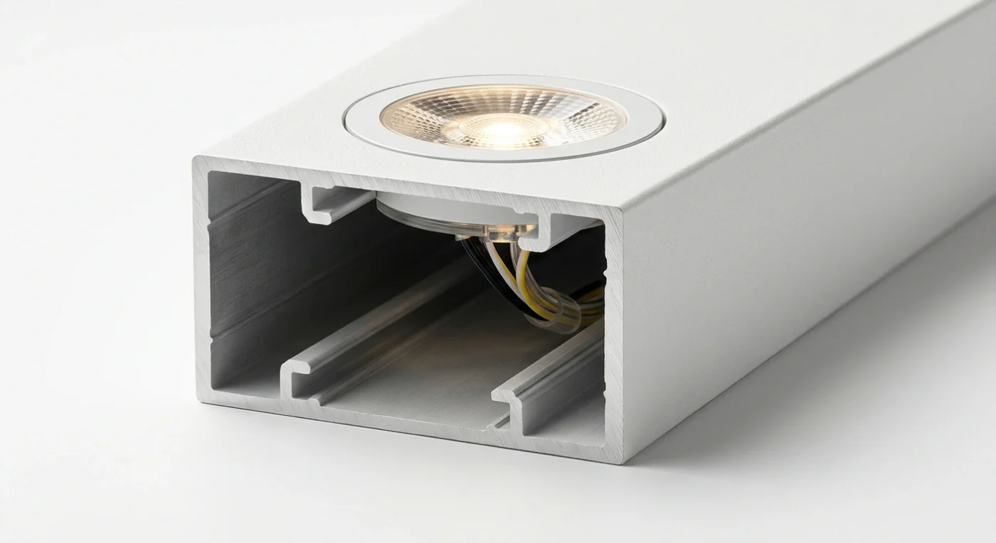 led-puck-lights-embedded-aluminum-rafter-glass-veranda-wiring