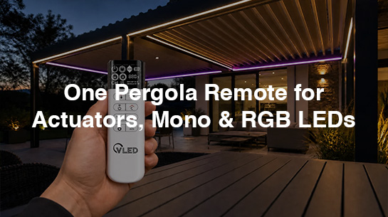 One Pergola Remote for Actuators Mono & RGB LEDs