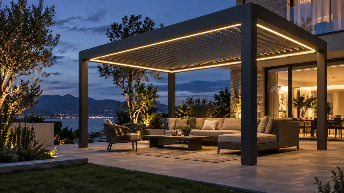pergola-led-strip-uniform-lighting
